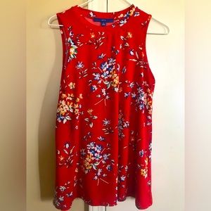 Apt. 9 Sleeveless Cherry Floral top
